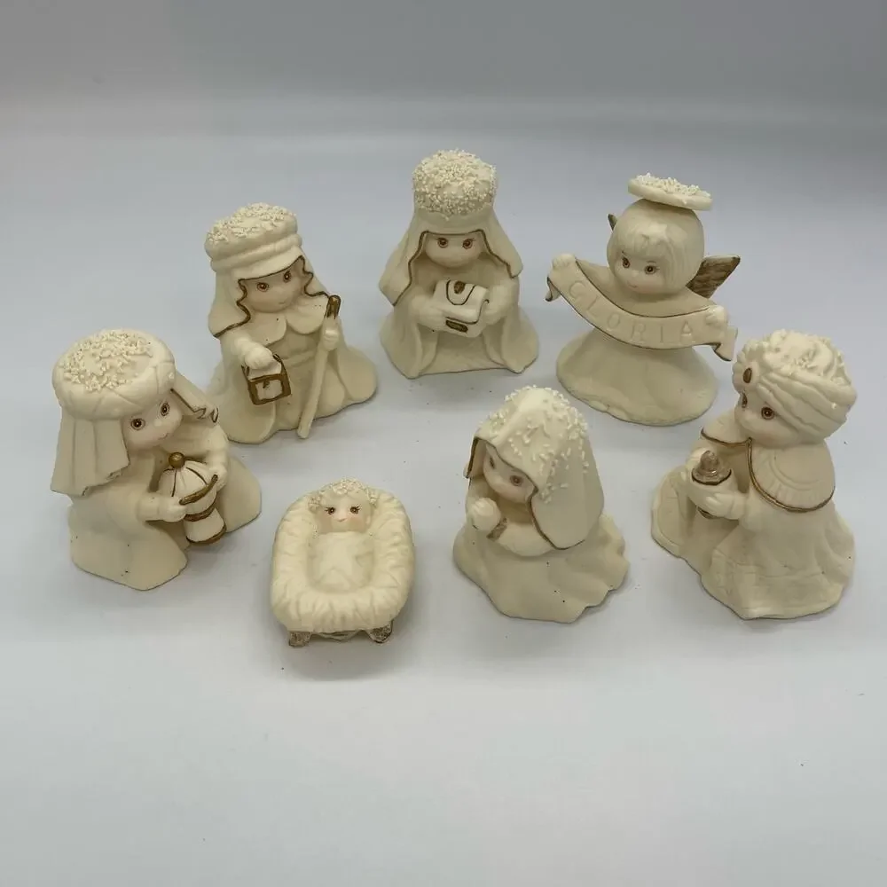 Vintage Sears A Very Special Christmas 7 Piece Nativity Set with Box